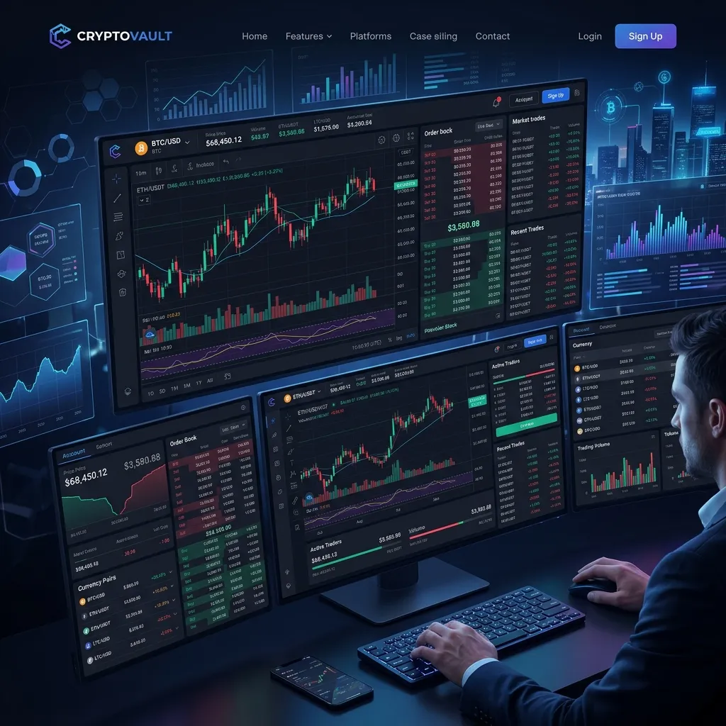 CryptoVault — Trading Dashboard