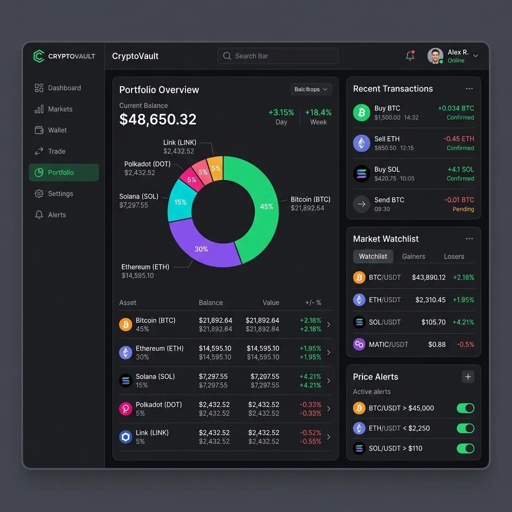 Final trading dashboard
