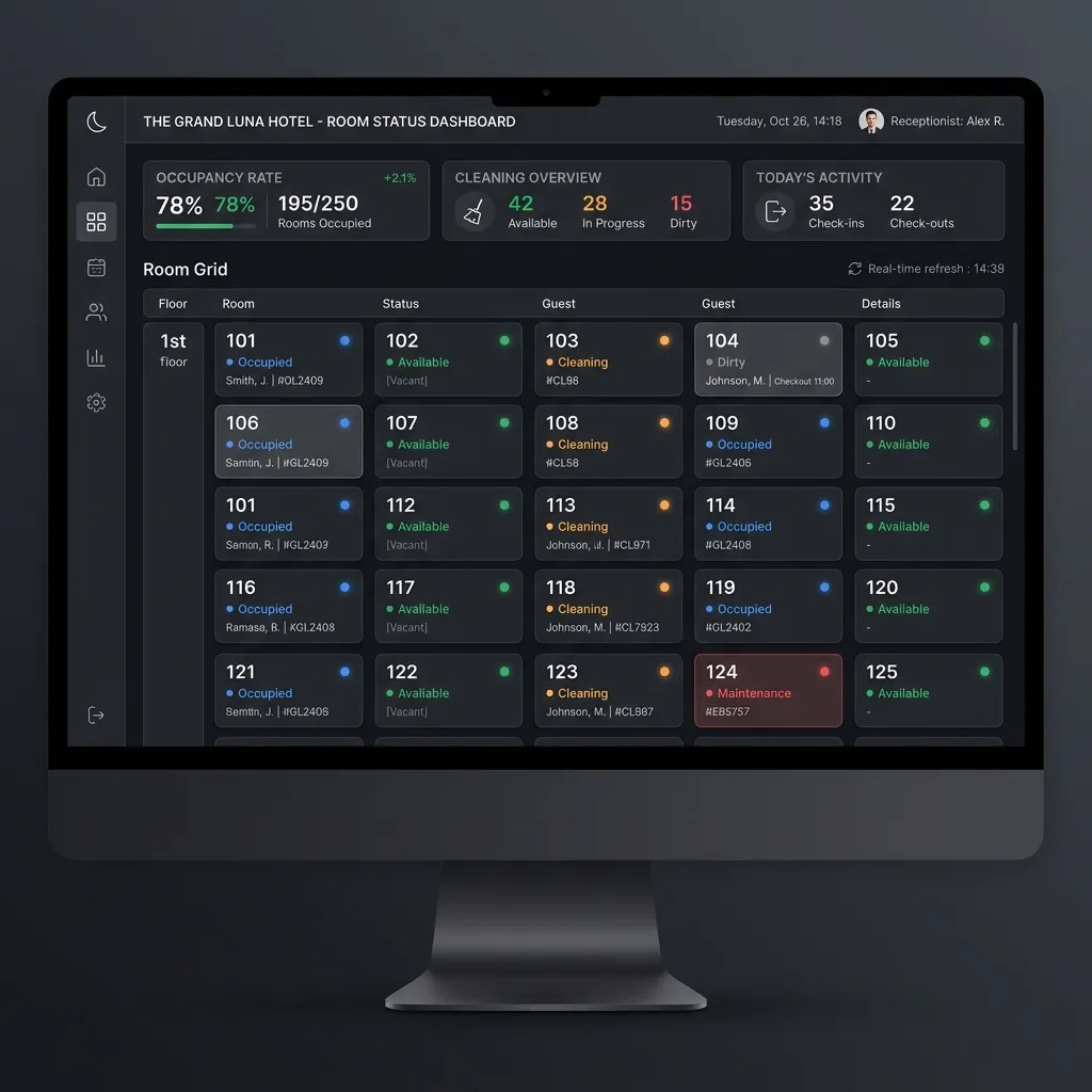 Final UI — main screen