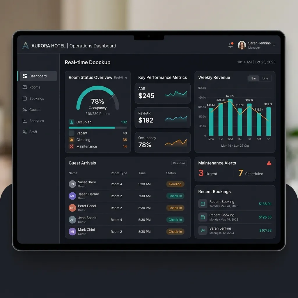 Turbo Go — Hotel Management Dashboard